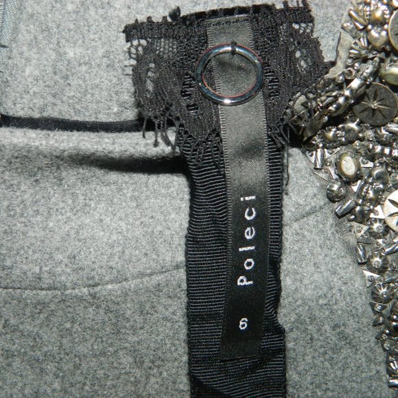 Poleci Embellished Shoulder Sheath Dress (AA-32) - Picture 3 of 5